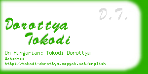 dorottya tokodi business card